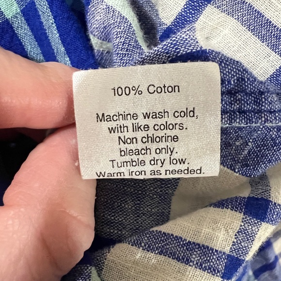 J. Crew 100% Cotton Petite Button Down Shirt - sz LP - Picture 6 of 6